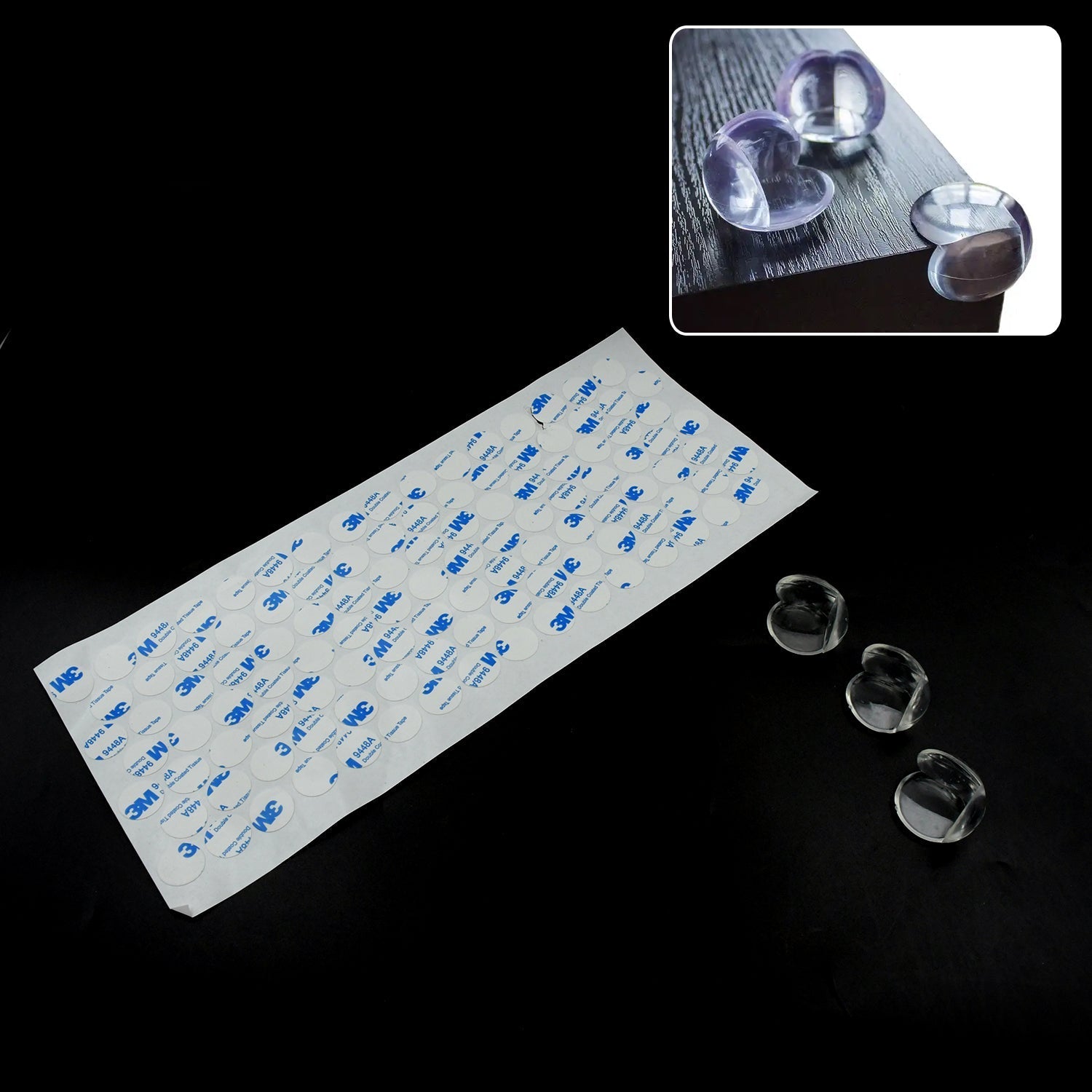 Pc Baby Safety Corner Protectors (High - Adhesive) - infinityexculsivestore.com