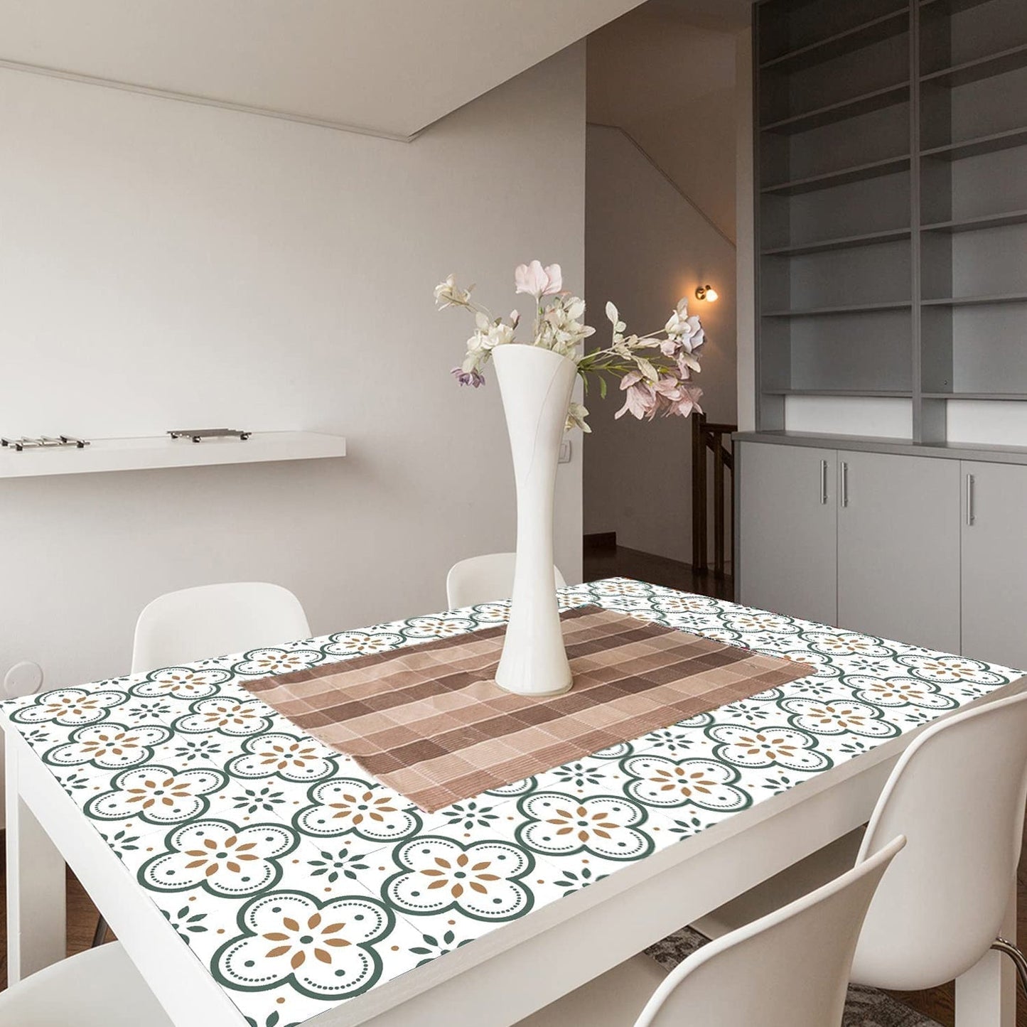 Peel and Stick Floor Tiles Kitchen / Bathroom Backsplash Sticker Detachable Waterproof DIY Tile Stickers for Wall Decoration Tiles Home Decoration (8x8 Inch / 10 Pcs Set) - infinityexculsivestore.com