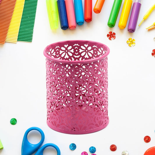 Pen Holder Office Desk Metal Mesh Pen Stand (1 Pc) - infinityexculsivestore.com