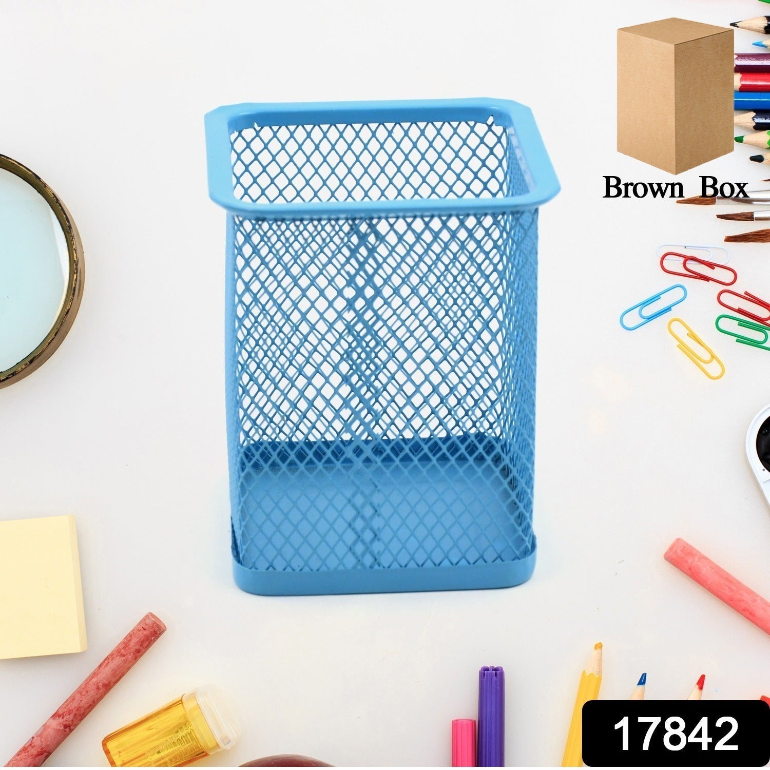 Pen Holder for Desk, Metal Mesh Holder (1 Pc) - infinityexculsivestore.com