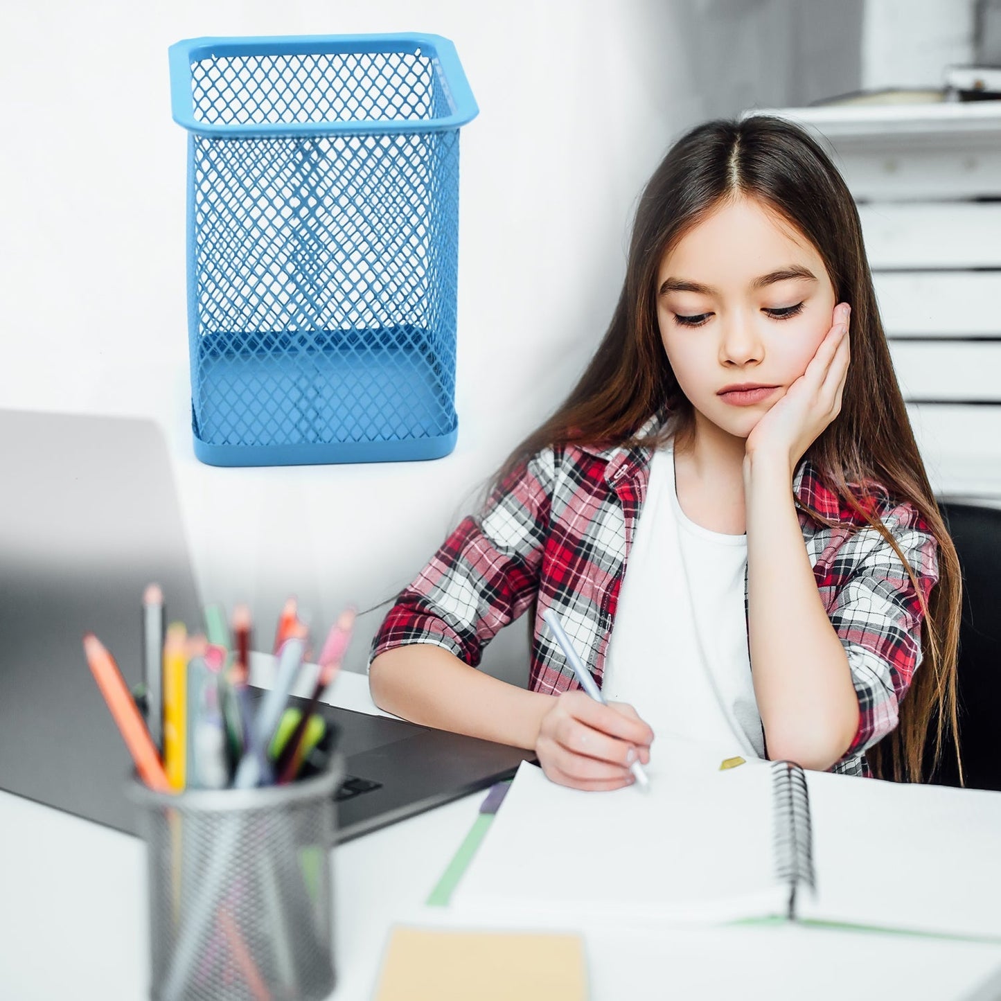 Pen Holder for Desk, Metal Mesh Holder (1 Pc) - infinityexculsivestore.com