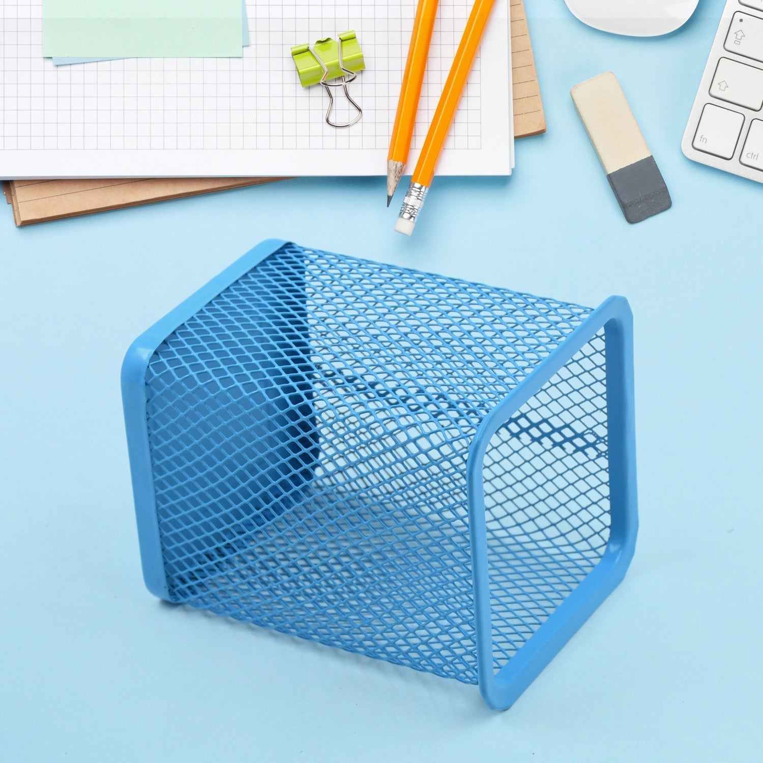 Pen Holder for Desk, Metal Mesh Holder (1 Pc) - infinityexculsivestore.com