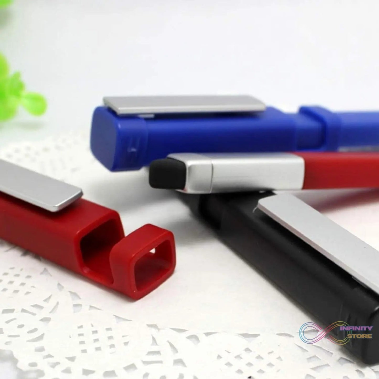 Pen - Shaped Phone Holder with Screwdriver Sets, Multi - Function Pen 4 in 1 Tech Tool Pen, Portable Phone Tools with Capacitive Stylus Ball Point Pen Mobile - infinityexculsivestore.com