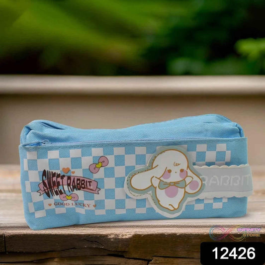 Pencil Pouch With Zipper, Students Pencil Case Large Capacity, Makeup Pouch, Stationery Bag (1 Pc / 2 Compartment) - infinityexculsivestore.com