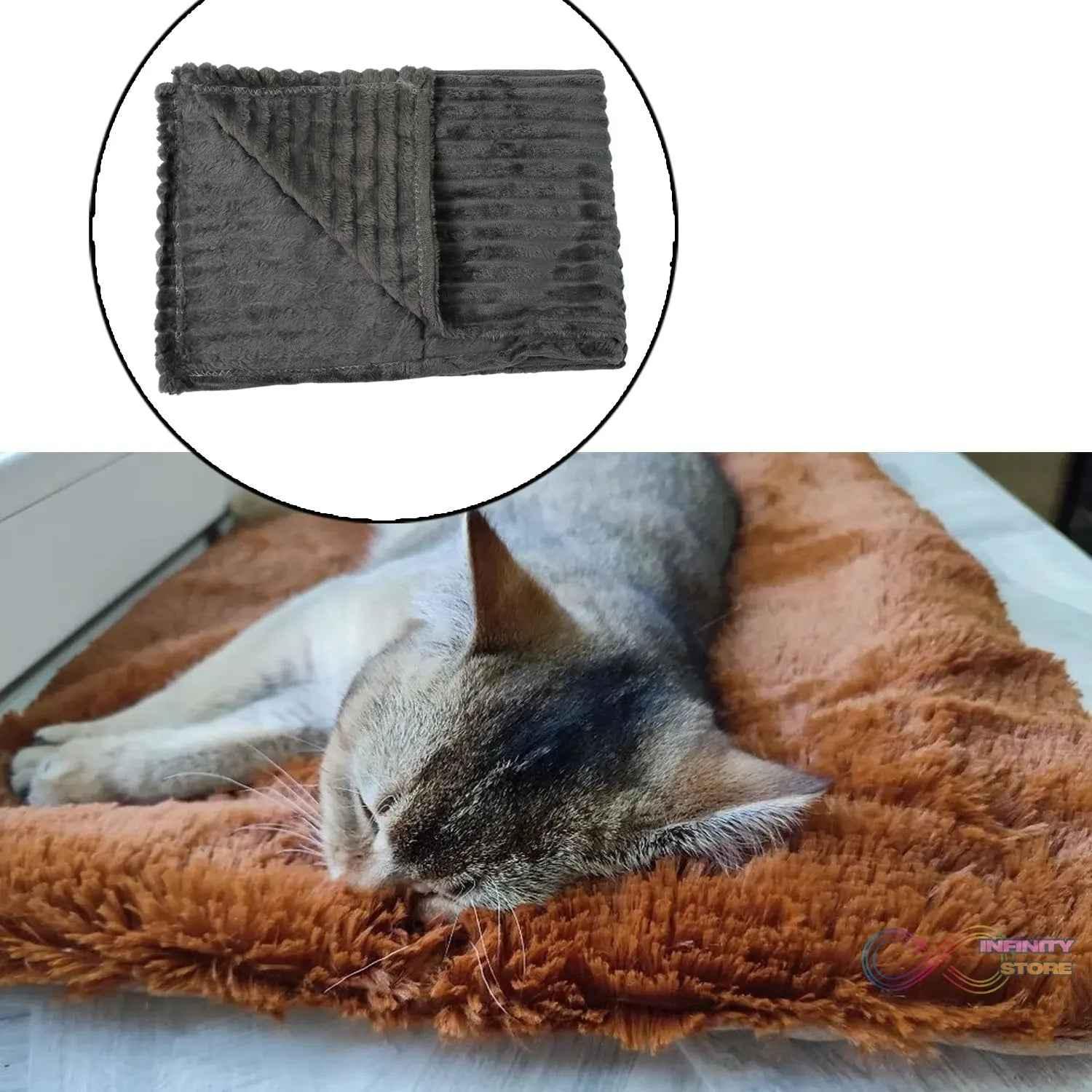 Pet Soft Cat Dog Blanket / Towel (110×70 Cm / 1 Pc / Mix Color & Design) - infinityexculsivestore.com