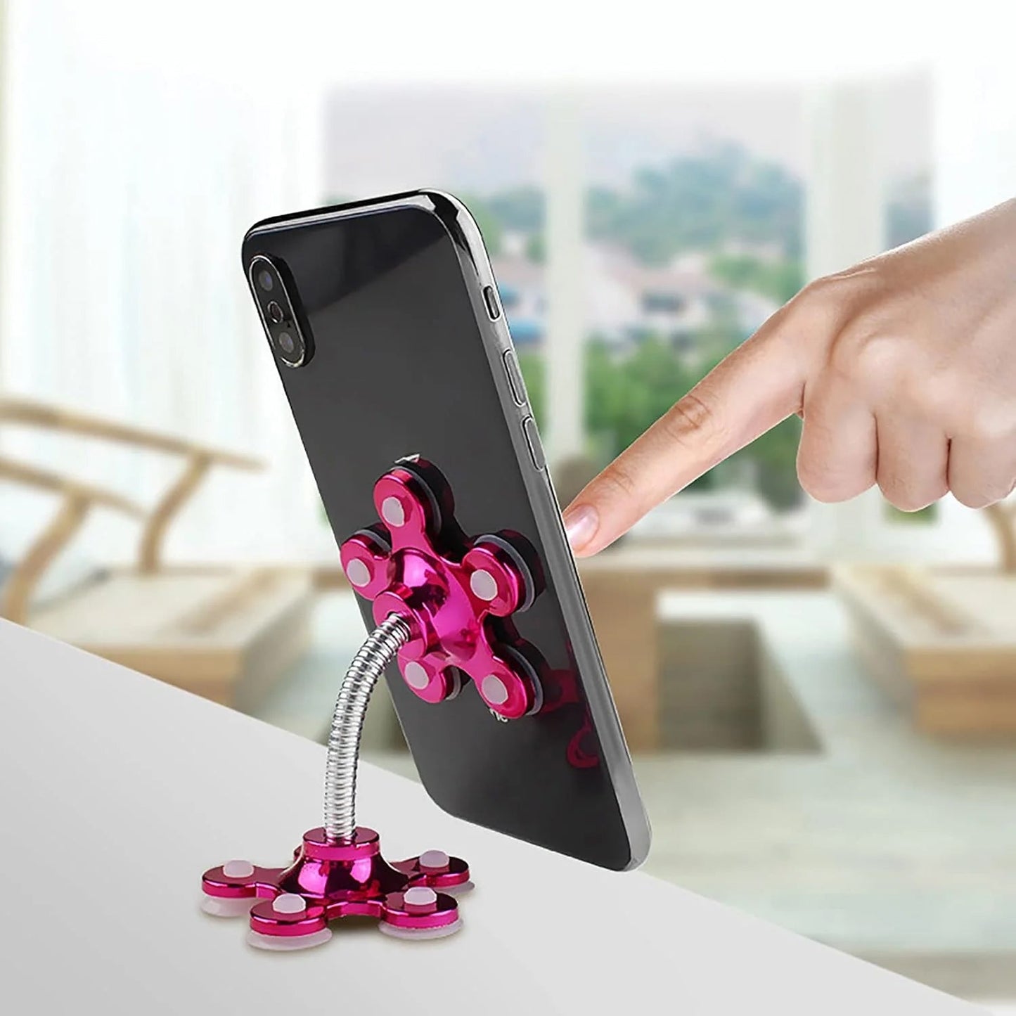 Phone Holder Car & Mount Sucker Stand vip stand (Multicolored With Box)) - infinityexculsivestore.com