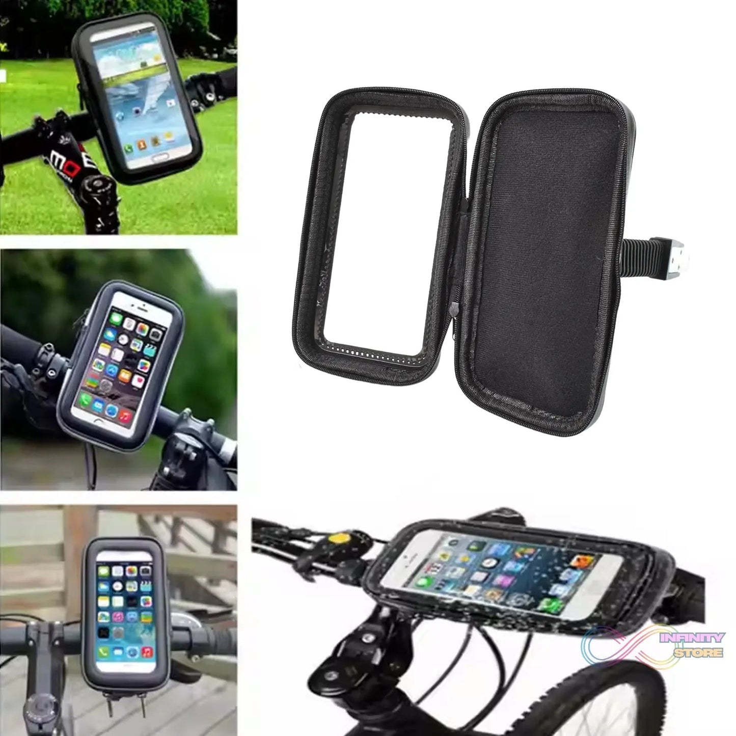 Phone Holder Case Weather Resistant Bike Mount (1 Pc) - infinityexculsivestore.com