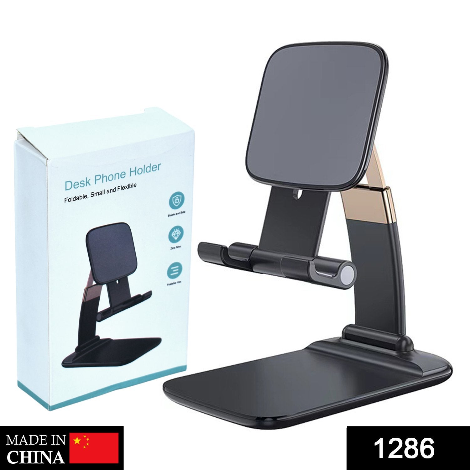 Phone Holder for Table, Foldable Universal Mobile Stand for Desk - infinityexculsivestore.com