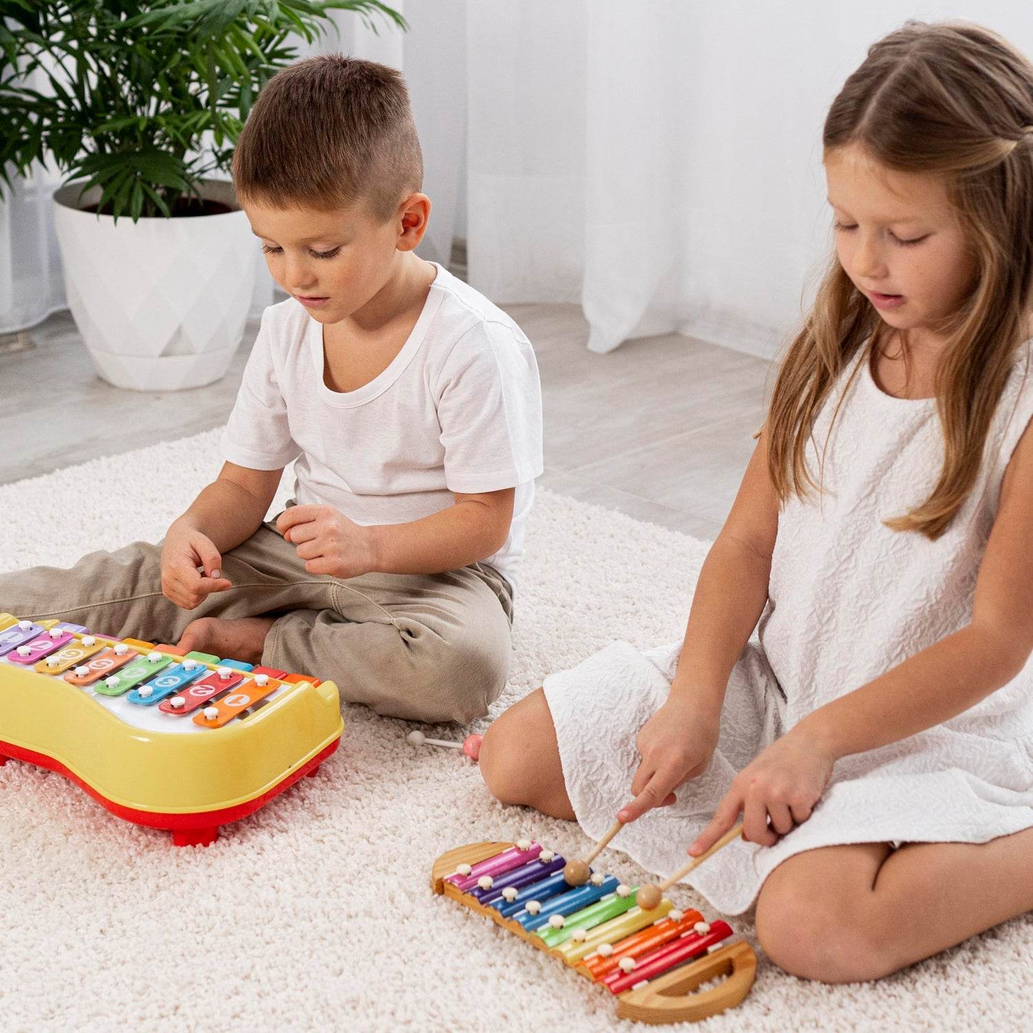 2 in 1 Baby Piano Xylophone Toy for Toddlers, 5 Multicolored Key Keyboard Xylophone Piano, Preschool Educational Musical Learning Instruments Toy for Baby Kids Girls Boys 3+ Years (1 Pc) - infinityexculsivestore.com