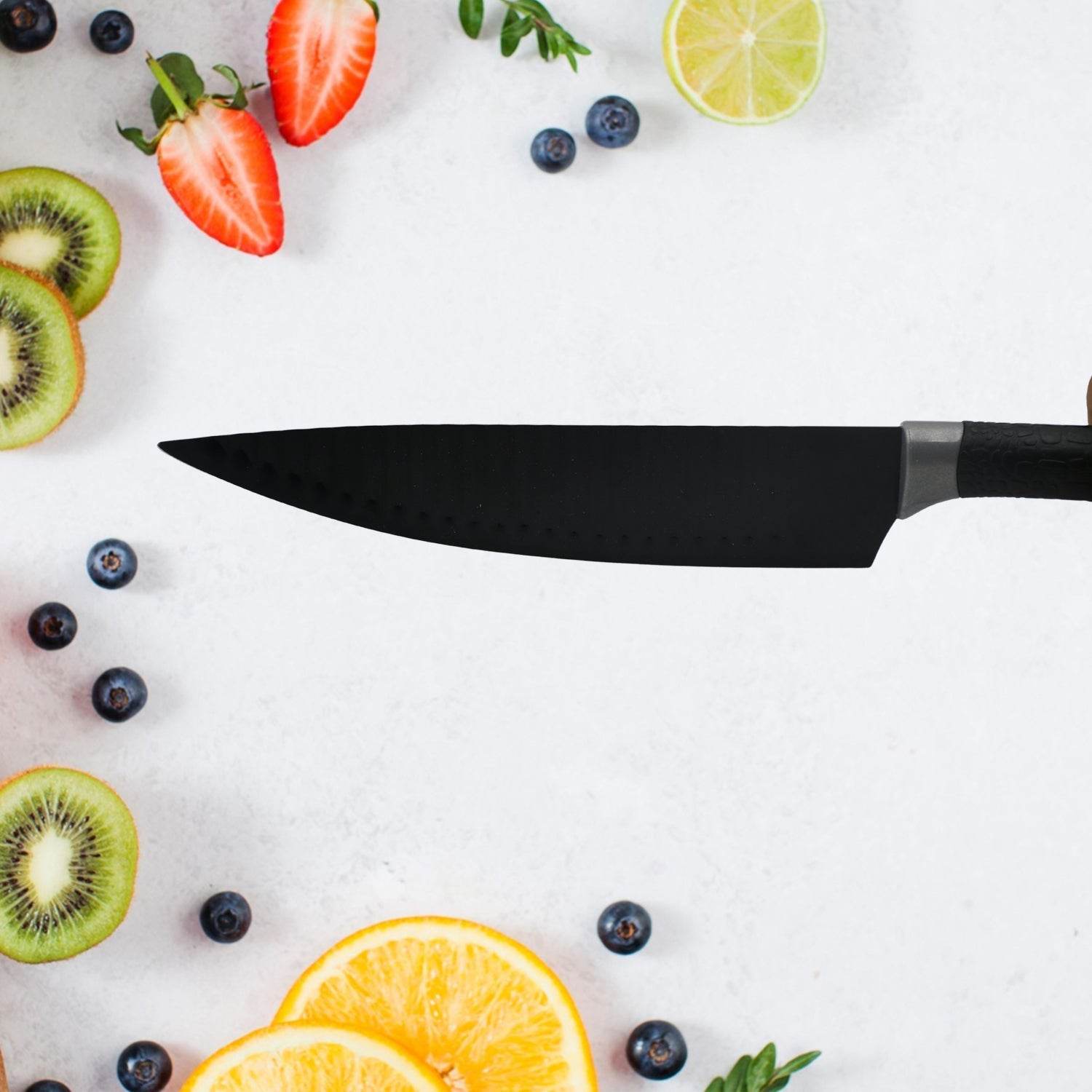 6 Pieces Professional Kitchen Knife Set, Meat Knife, Chef's Knife with Non-Slip Handle for Home, Kitchen and Restaurant with Chef Peeler and Scissor (Stainless Steel / 6 Pcs Set) - infinityexculsivestore.com