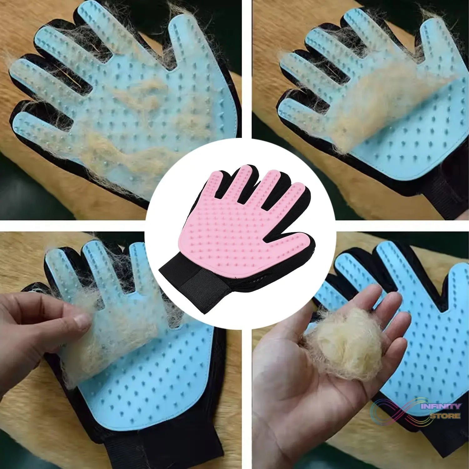 Pink Gloves, Gloves Bathing Tool (1 Pc) - infinityexculsivestore.com