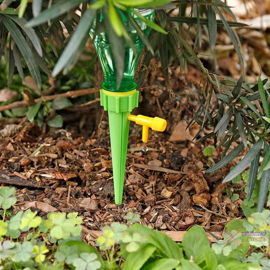 Plant Watering Spikes self Watering Spikes Water dripper for Plants, Adjustable Plant Watering Devices with Slow Release Control Valve Switch - infinityexculsivestore.com