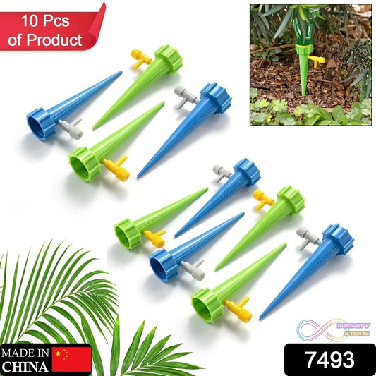 Plant Watering Spikes self Watering Spikes Water dripper for Plants, Adjustable Plant Watering Devices with Slow Release Control Valve Switch - infinityexculsivestore.com