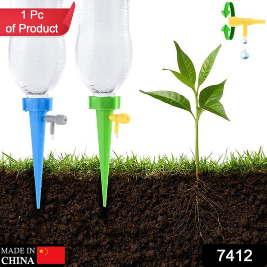 Plant Watering Spikes self Watering Spikes Water dripper for Plants, Adjustable Plant Watering Devices with Slow Release Control Valve Switch - infinityexculsivestore.com