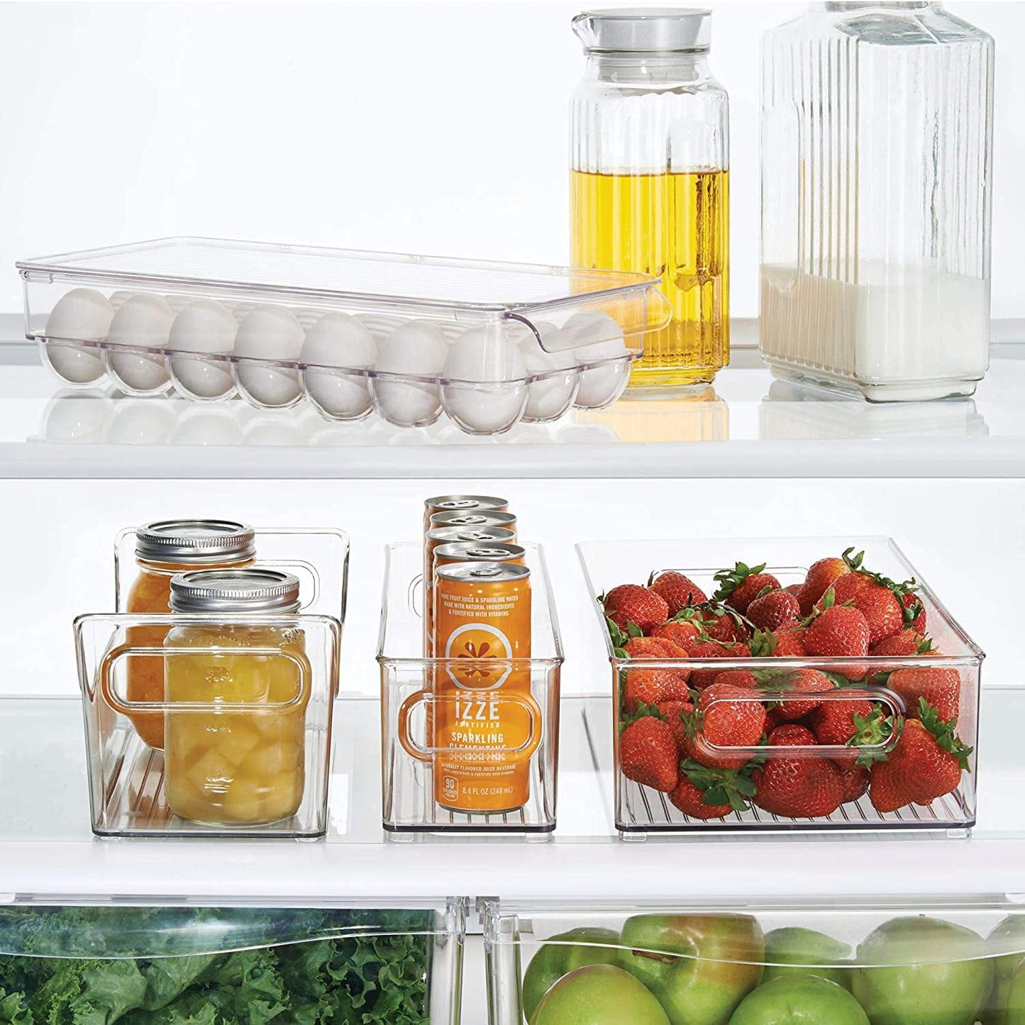 Plastic 18 Cavity Egg Storage Box Or Egg Trays For Refrigerator With Lid & Handles High Quality, Rectangular Egg Tray Box For 18 Egg (1 Pc) - infinityexculsivestore.com