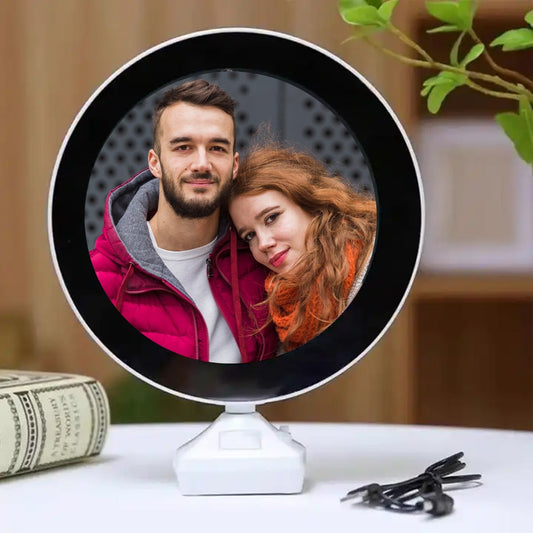 Plastic 2 in 1 Mirror Come Photo Frame with Led Light - infinityexculsivestore.com
