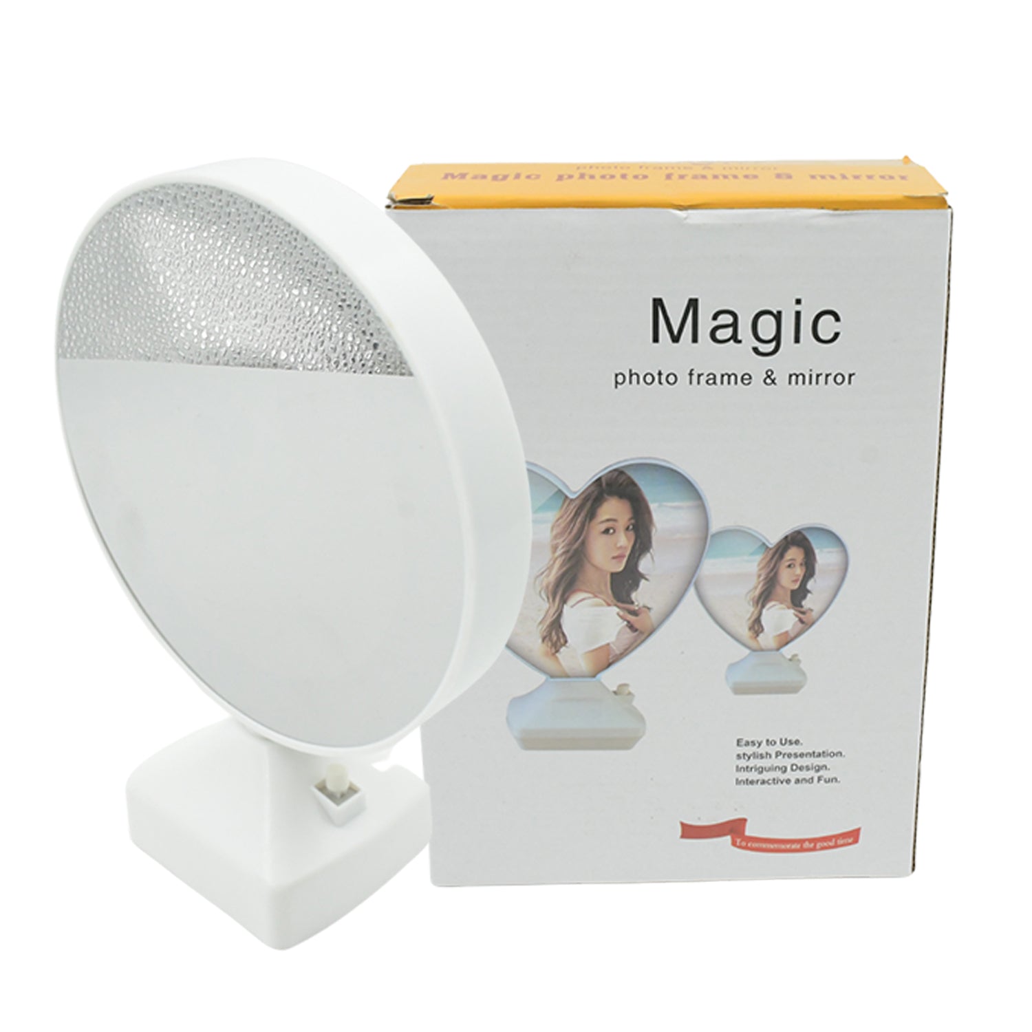 Plastic 2 in 1 Mirror Come Photo Frame with Led Light - infinityexculsivestore.com