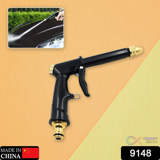 Plastic Body, Metal Trigger & Brass Nozzle Water Spray Gun For Water Pipe | Non - Slip | Comfortable Grip | Multiple Spray Modes | Ideal Pipe Nozzle For Car Wash, Gardening,& Other Uses - infinityexculsivestore.com
