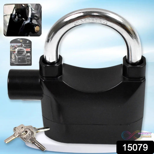 Plastic Body Waterproof Siren Alarm Smart Alarm Lock & 3 Keys (1 Set) - infinityexculsivestore.com