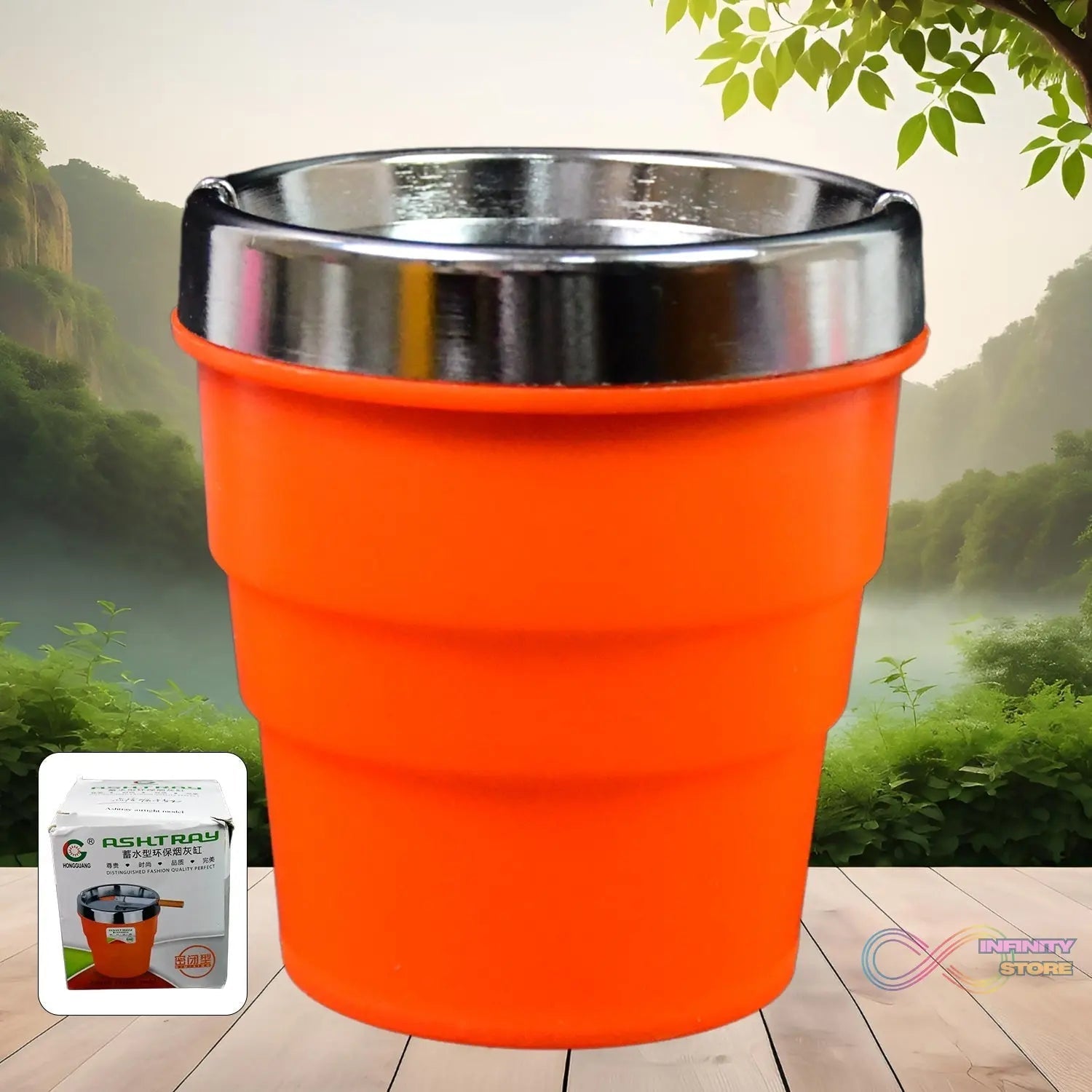 Plastic Car Ashtray Holder Cup with Lid (1 Pc) - infinityexculsivestore.com