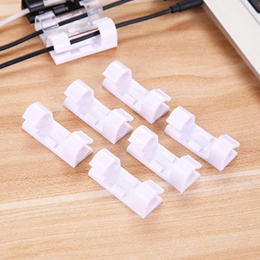 Plastic Clips Stronger Adhesive Tape | Cable Manager | Wire Manager | Wire Clamp | Wire Clips for Cable| Cable Organizer Cord Holder | Cord Clips for Car, Office and Home (20 Pcs Set) - infinityexculsivestore.com