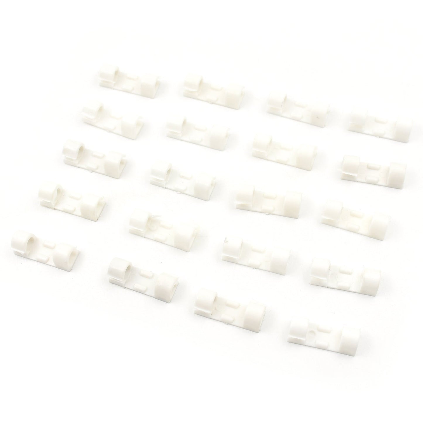 Plastic Clips Stronger Adhesive Tape | Cable Manager | Wire Manager | Wire Clamp | Wire Clips for Cable| Cable Organizer Cord Holder | Cord Clips for Car, Office and Home (20 Pcs Set) - infinityexculsivestore.com