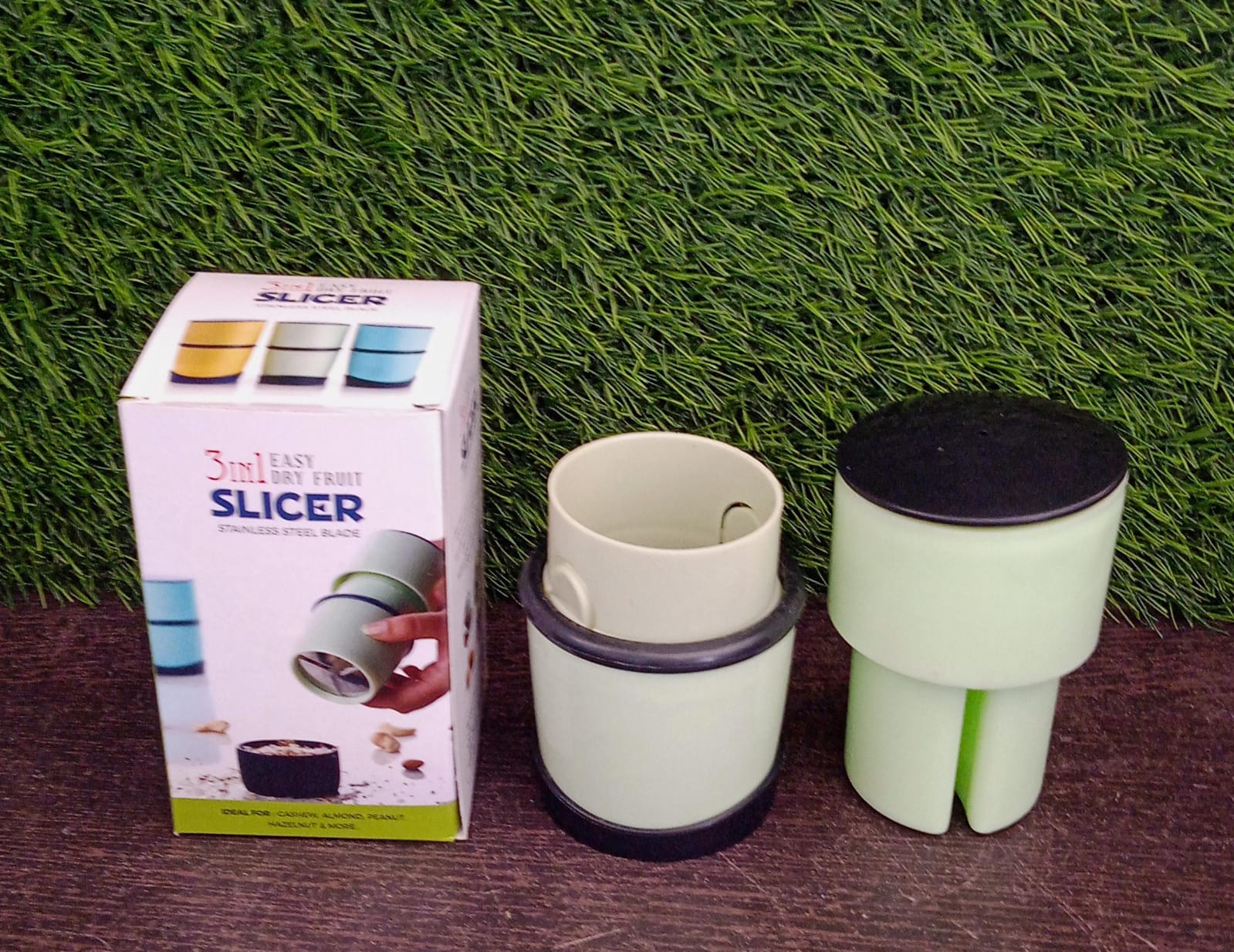 Plastic Dry Fruit and Paper Mill Grinder Slicer - 3 - in - 1 Blade for Chocolate and Butter, Standard, Multicolor - infinityexculsivestore.com