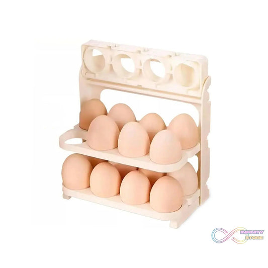 Plastic Foldable Egg Tray | 24 Grid Egg Storage Box (1 Pc) - infinityexculsivestore.com