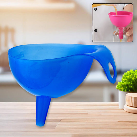 Plastic Funnel For Pouring Oil, Sauce, Water, Juice Cooking Oil, Powder, Small Food - Grains Food Grade Plastic Funnel (1 Pc) - infinityexculsivestore.com