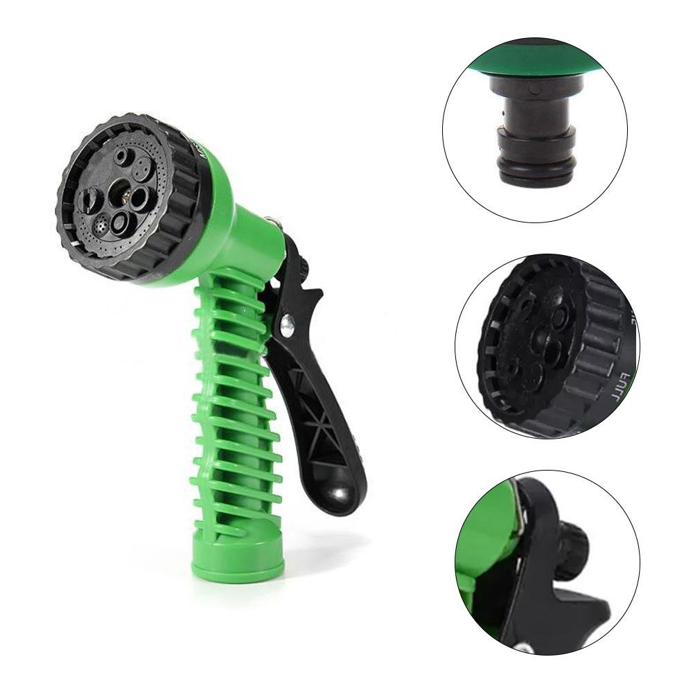 Plastic Garden Hose Nozzle Water Spray Gun Connector Tap Adapter Set - infinityexculsivestore.com