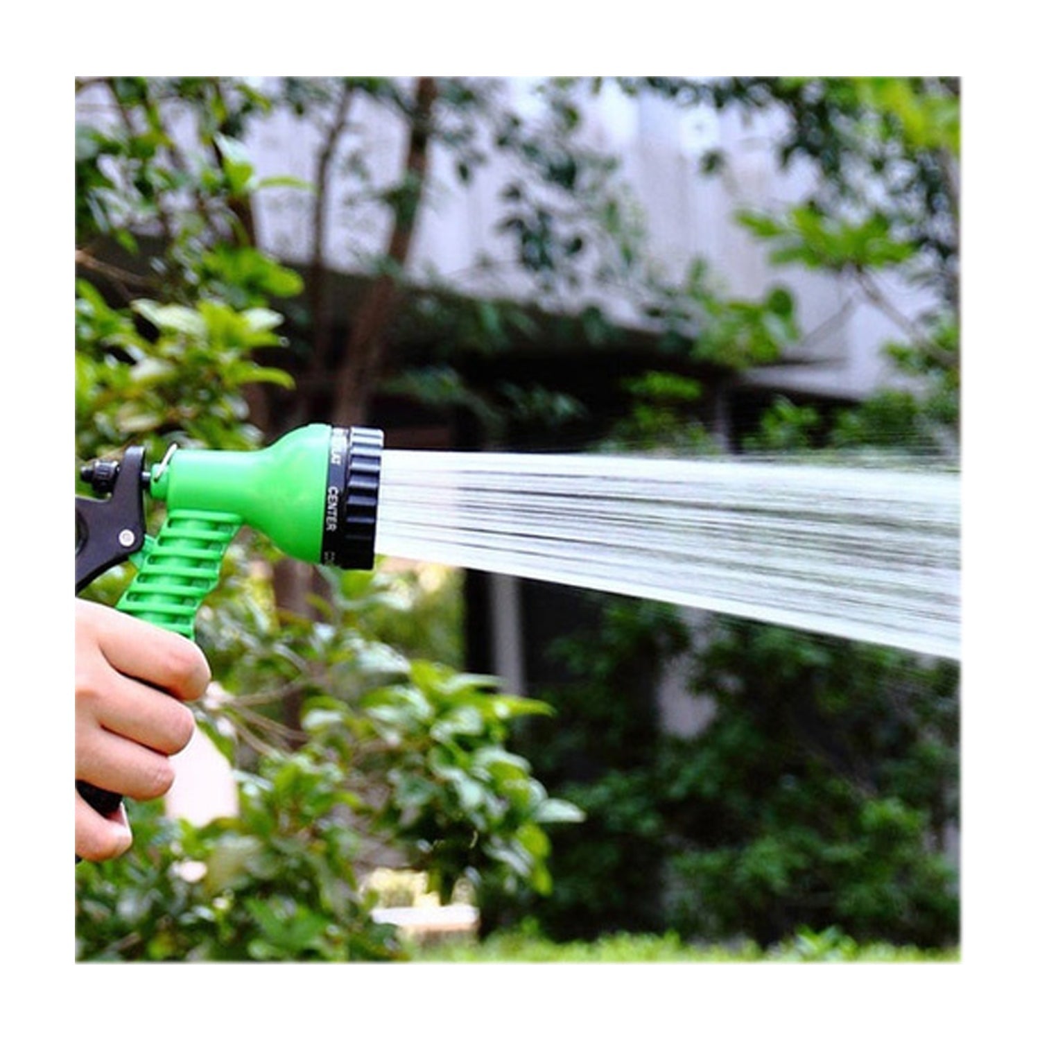 Plastic Garden Hose Nozzle Water Spray Gun Connector Tap Adapter Set - infinityexculsivestore.com