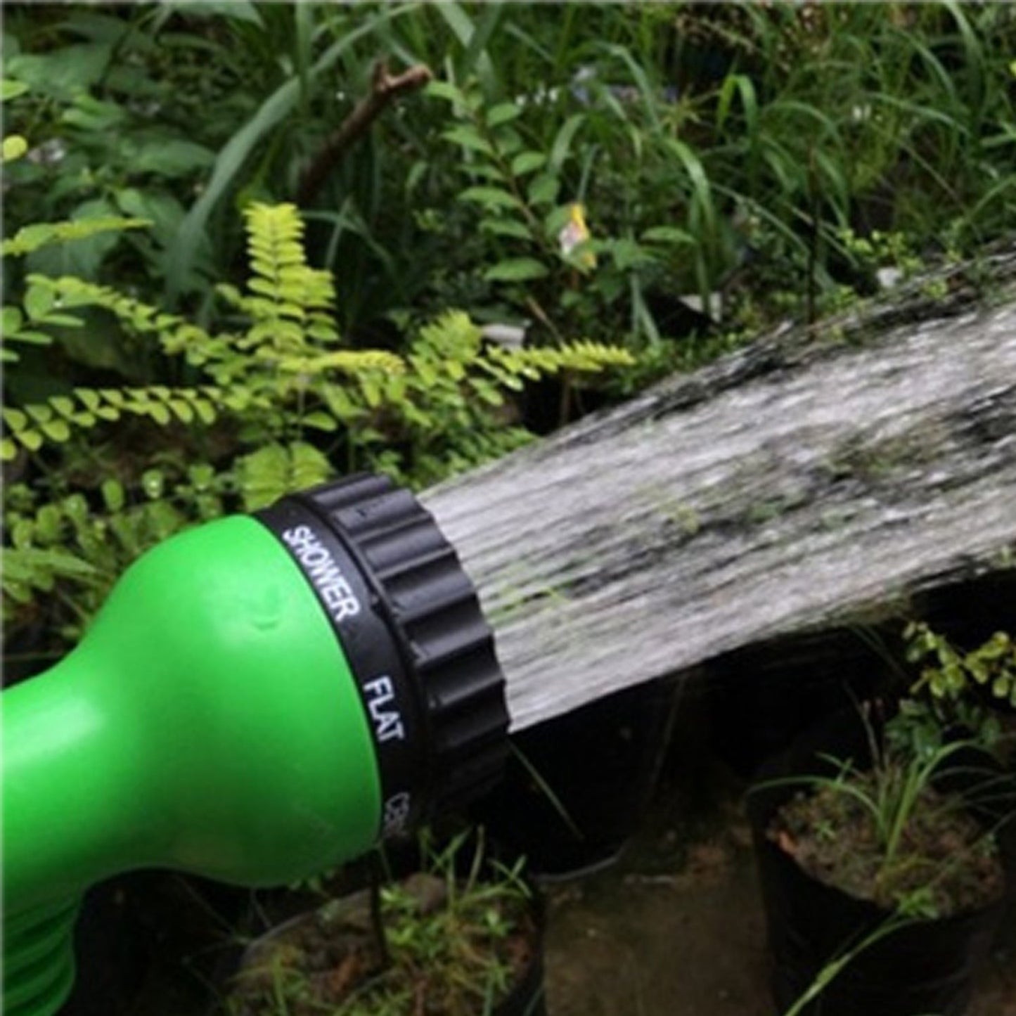 Plastic Garden Hose Nozzle Water Spray Gun Connector Tap Adapter Set - infinityexculsivestore.com