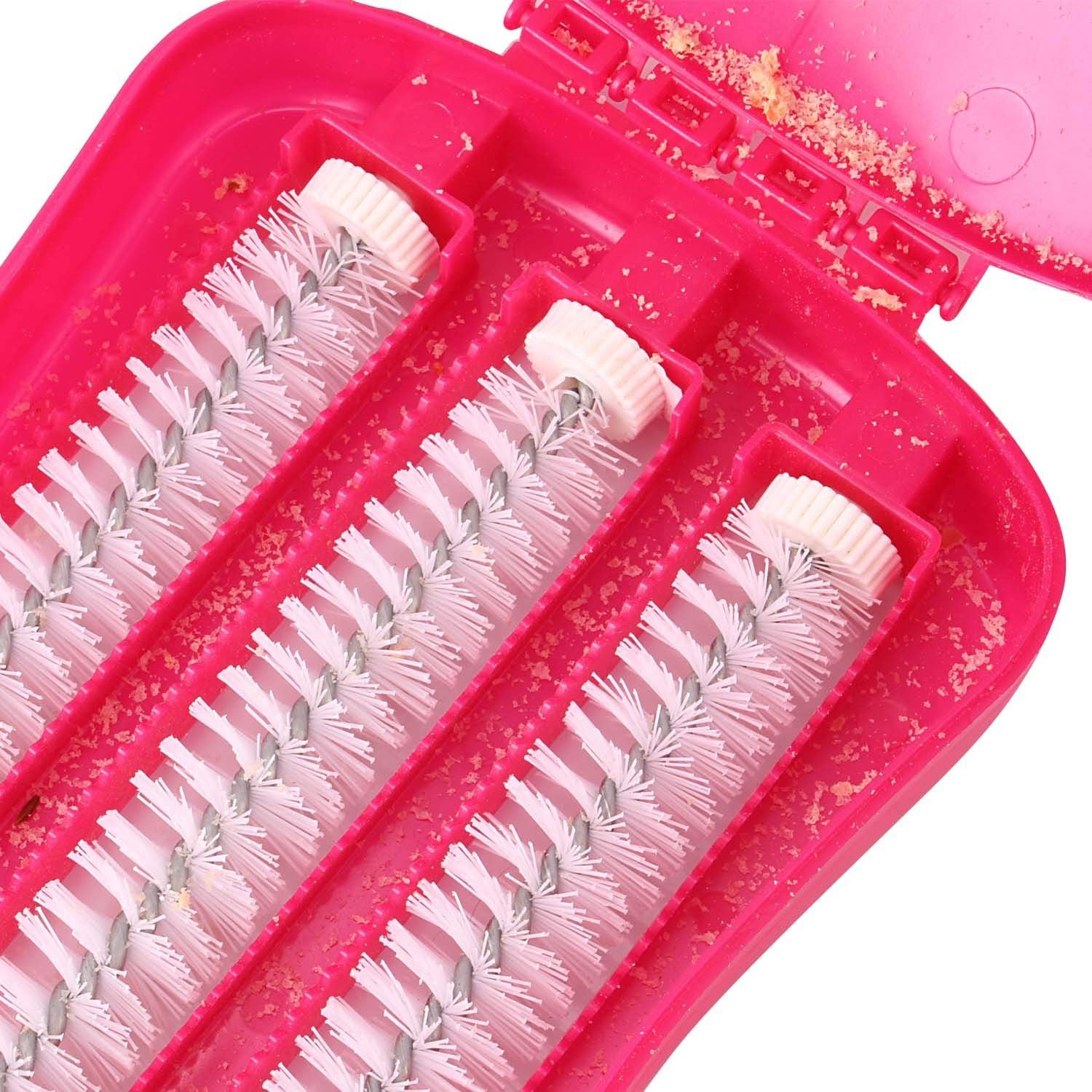 Plastic Handheld Carpet Roller Brush Cleaning with Dust Crumb Collector, Wet, and Dry Brush - infinityexculsivestore.com