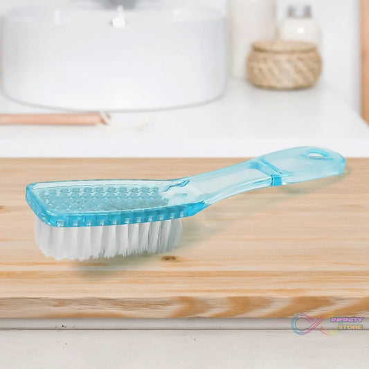Plastic Handle Shoes Clothes Scrubbing Brush (1 Pc / Mix Color / 19 Cm) - infinityexculsivestore.com