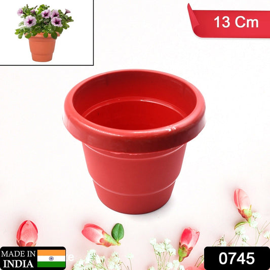 Plastic Heavy Duty Plant Container Pot/Gamla for Indoor Home Decor | Outdoor Balcony Garden 13cm (pack of 1 pc) - infinityexculsivestore.com