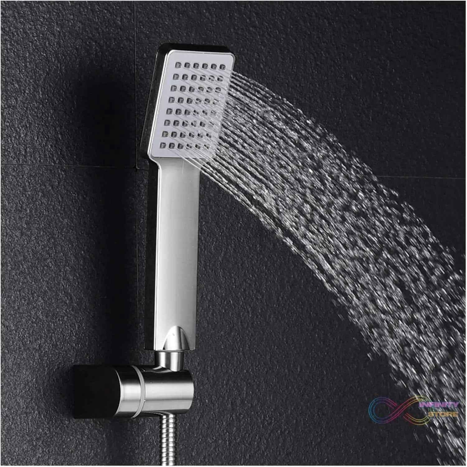 Plastic High Pressure Handheld Shower Head (1 Pc) - infinityexculsivestore.com