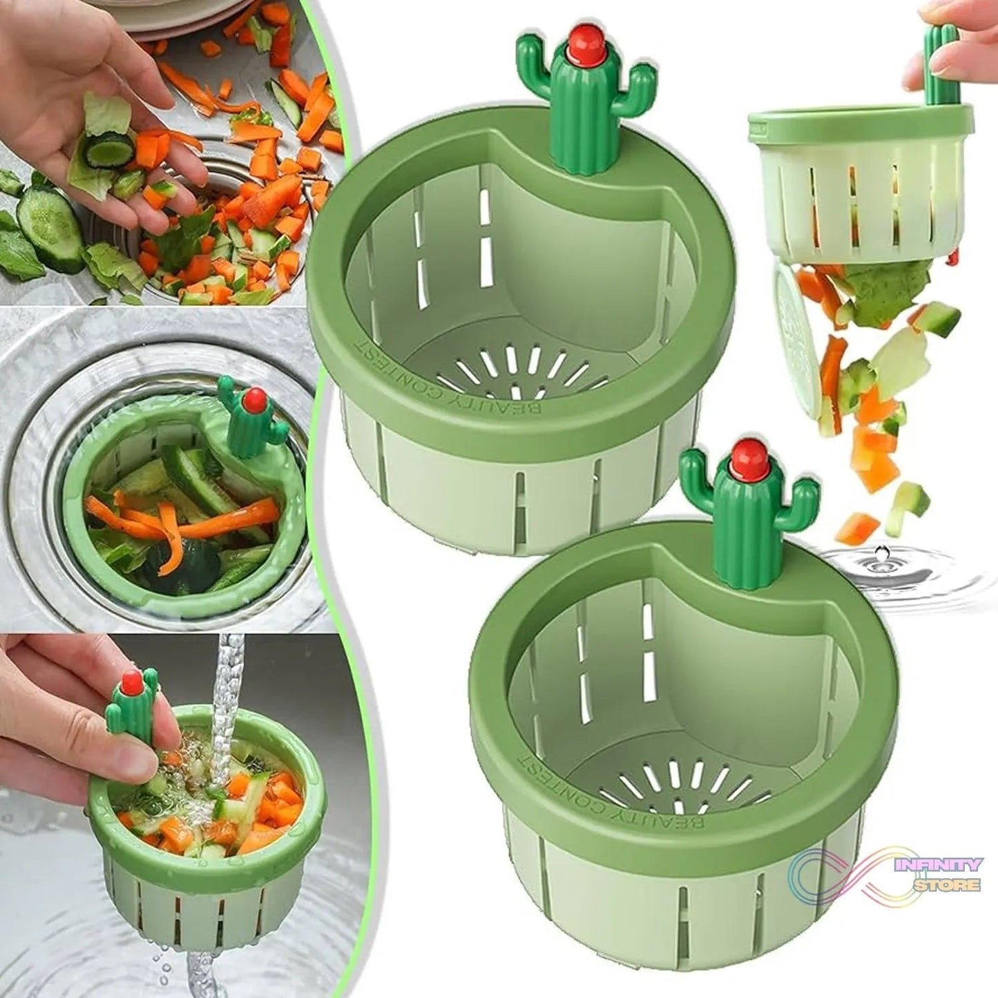 Plastic Kitchen Sink Drain Strainer (1 Pc) - infinityexculsivestore.com
