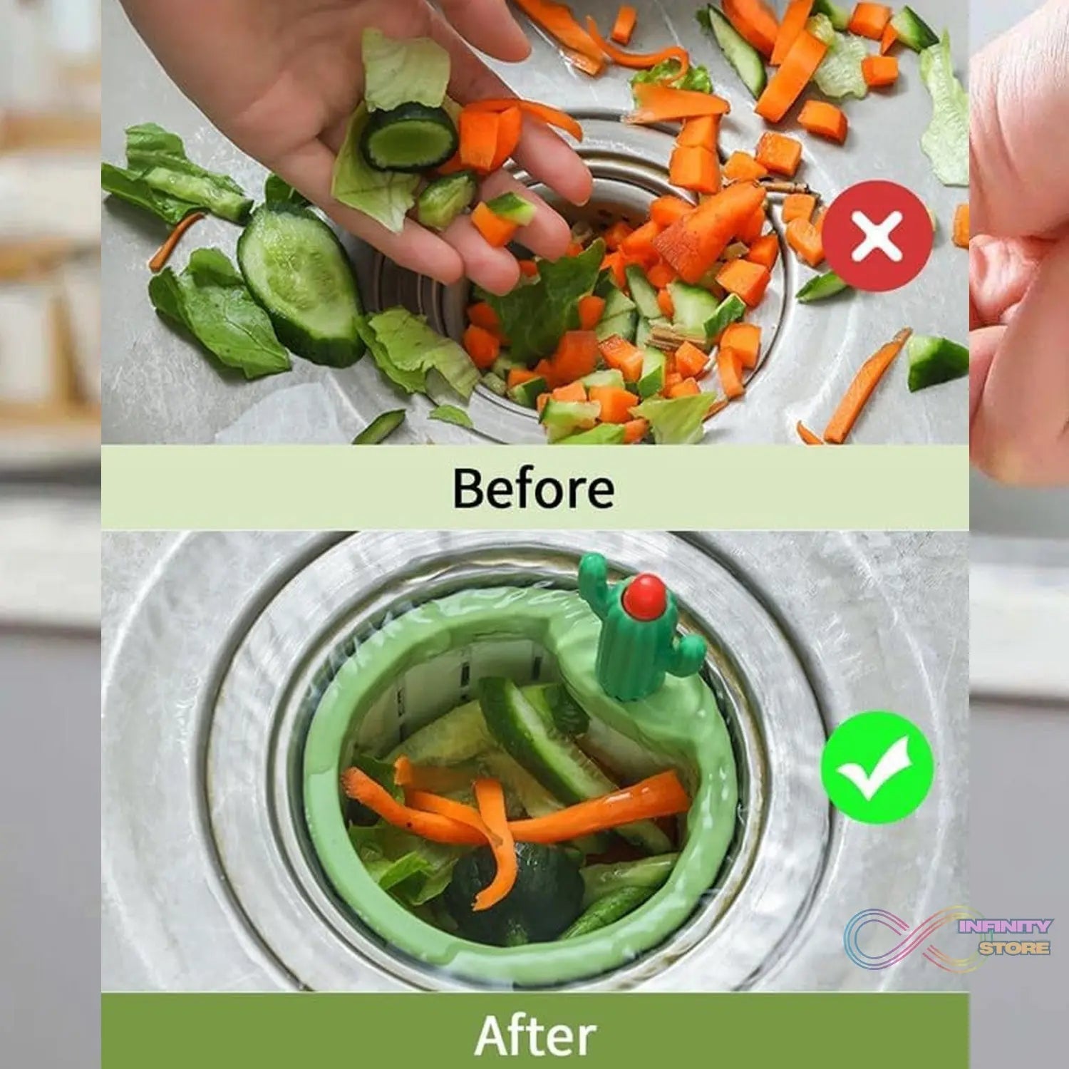Plastic Kitchen Sink Drain Strainer (1 Pc) - infinityexculsivestore.com