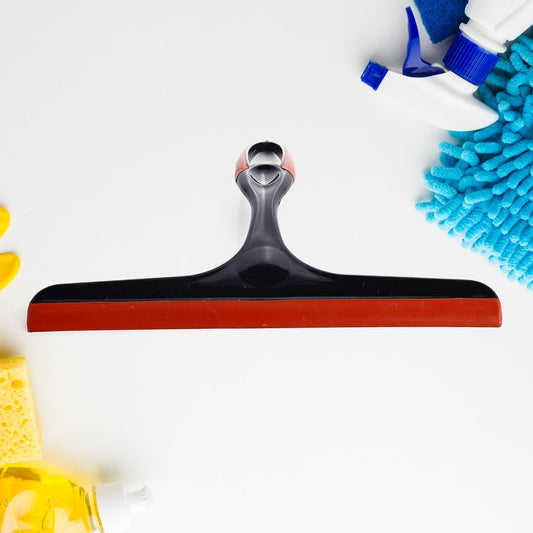 Plastic Kitchen Wiper | Ideal for Kitchen Platform, Windows, Glass, & Car Windshield | Silicone Head | Multicolor | Pack of 1 pc - infinityexculsivestore.com