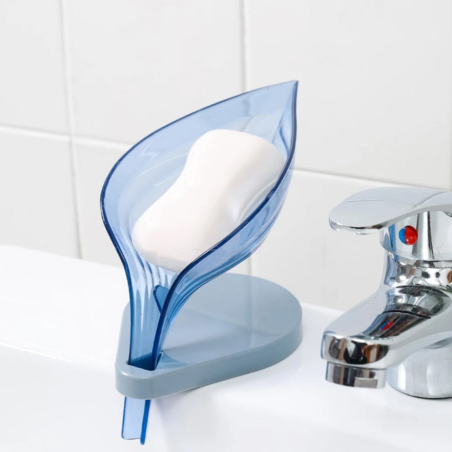 Plastic Leaf Shape Soap Box, Soap Holder (1 Pc / With Color Box) - infinityexculsivestore.com