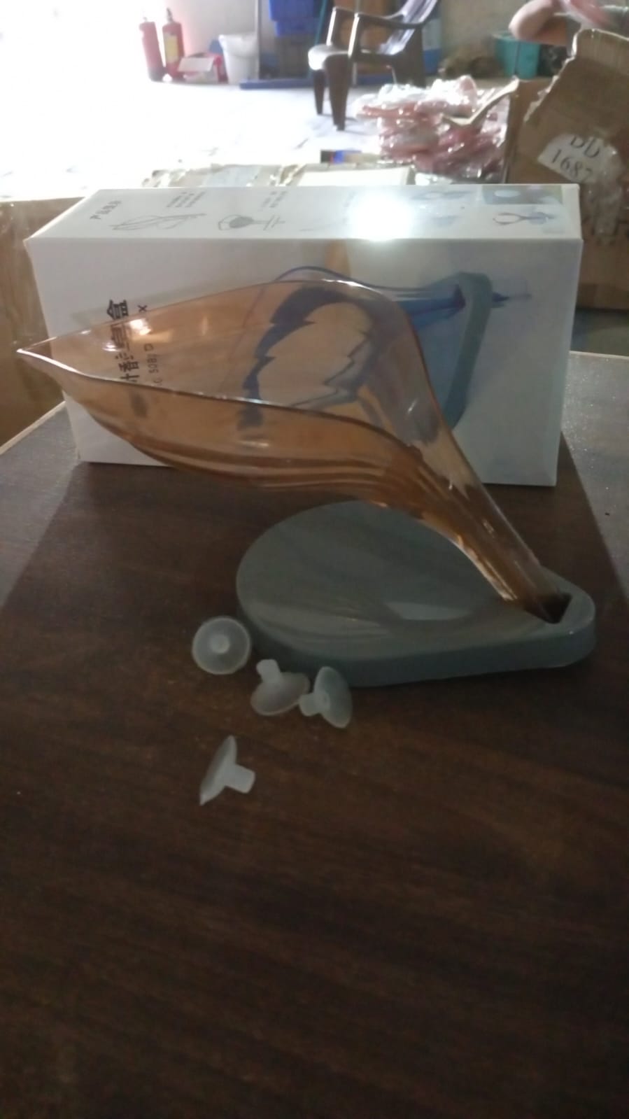 Plastic Leaf Shape Soap Box, Soap Holder (1 Pc / With Color Box) - infinityexculsivestore.com