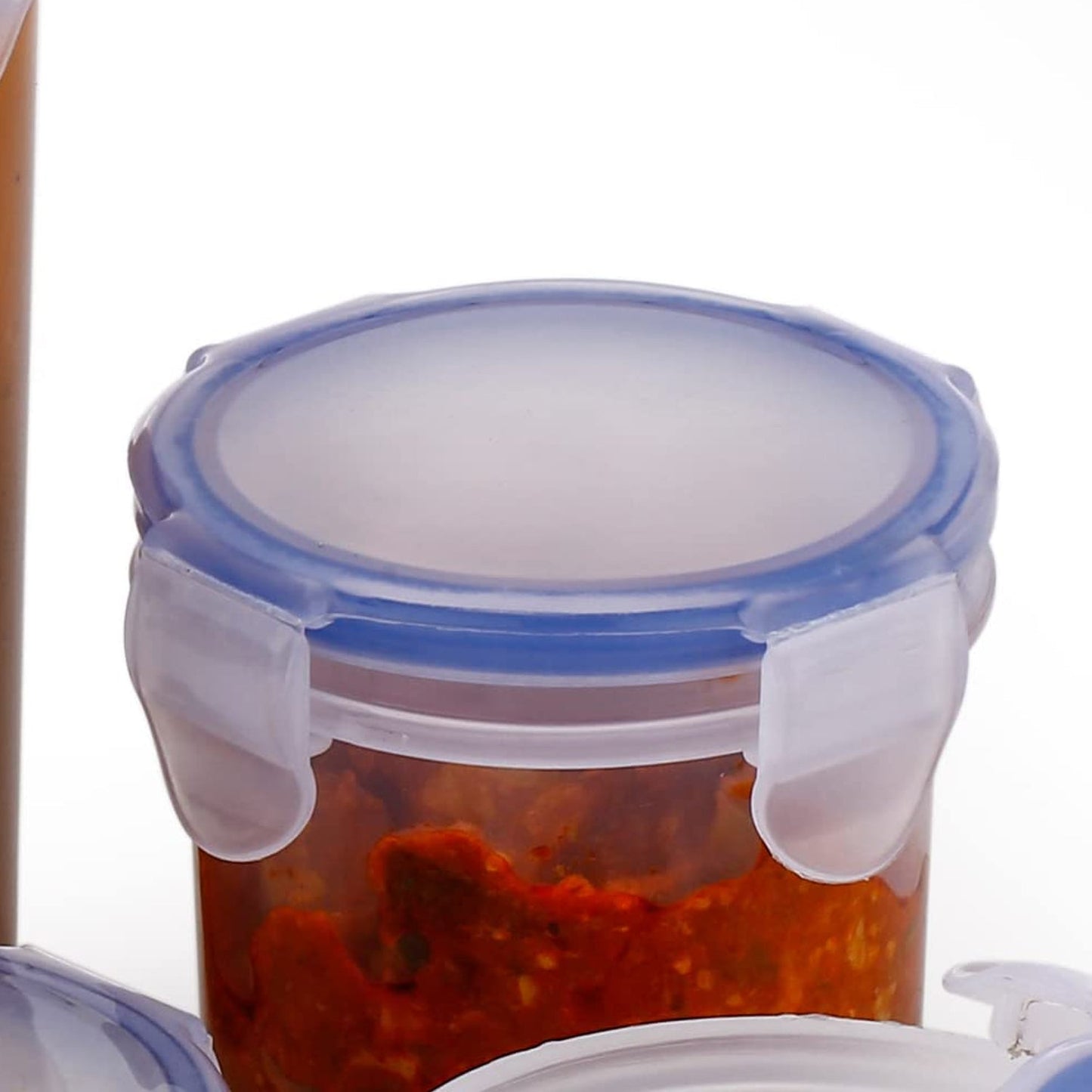 Plastic Liquid Round Airtight Food Storage Container with Leak Proof Locking Lid - infinityexculsivestore.com