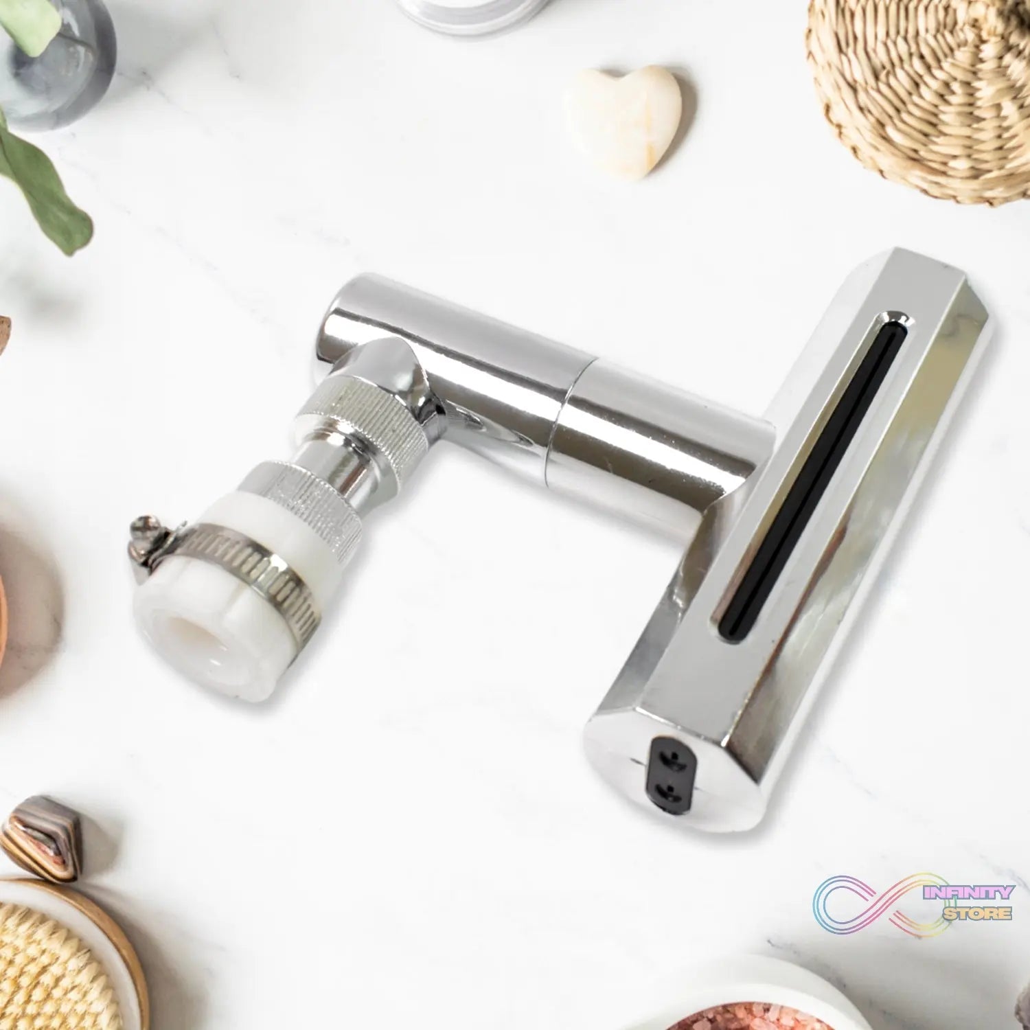 Plastic Multifunctional Universal Shower Head - Adjustable, High Pressure & Water Saving (1 Pc) - infinityexculsivestore.com
