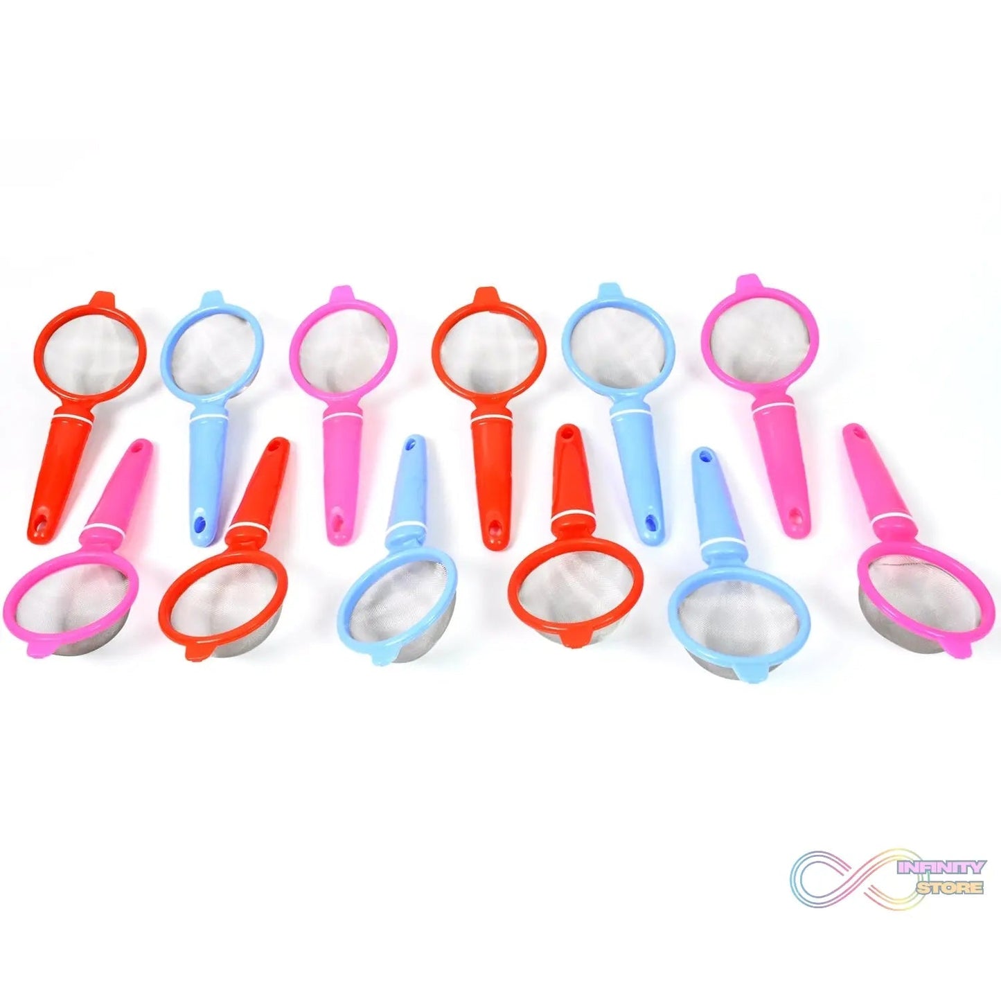 Plastic Multipurpose Tea and Coffee Strainer (Pack of 12 Pcs) - infinityexculsivestore.com