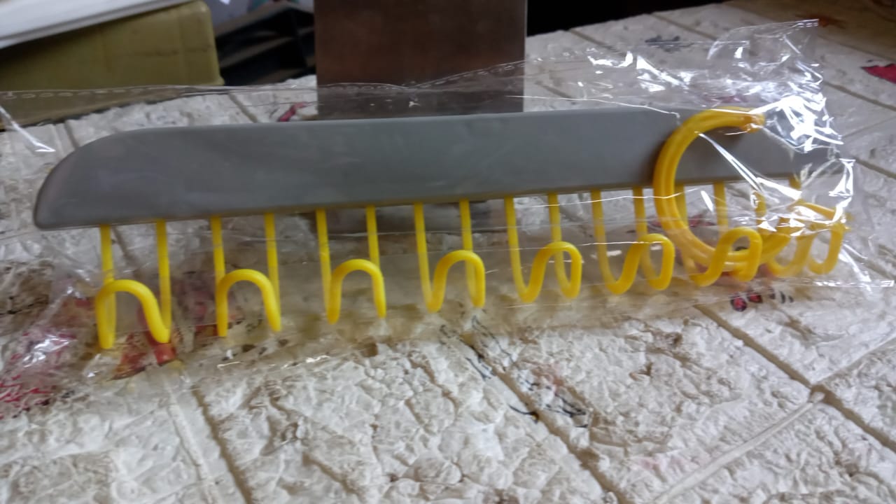 Plastic Organizer Hanger 360 Degree Rotatable Clothes Multifunctional with 8 Hooks Heavy Duty Clothing Tank Top Belt Towel Drying Rack Holder (1 pc) - infinityexculsivestore.com