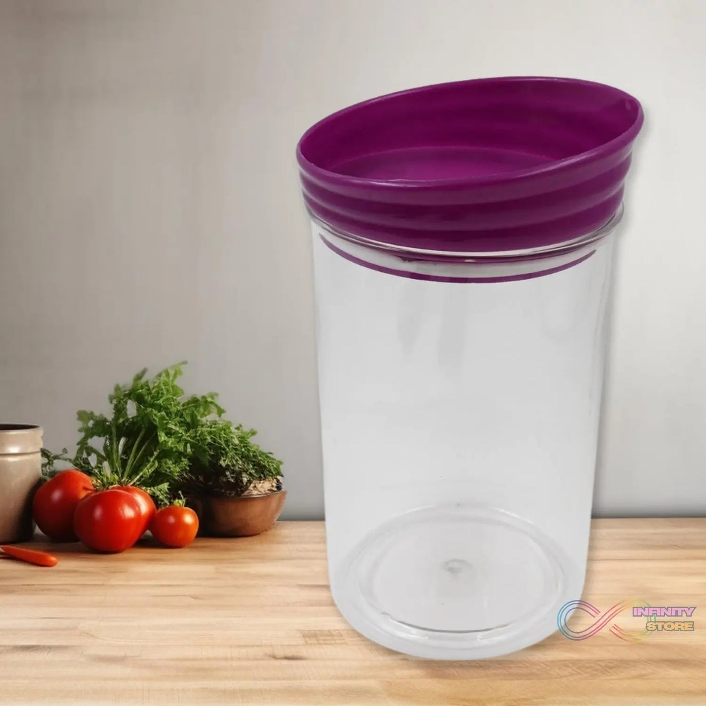 Plastic Premium Quality Kitchen Food Containers Set (1200ml Approx, Set Of 2 Pc) - infinityexculsivestore.com
