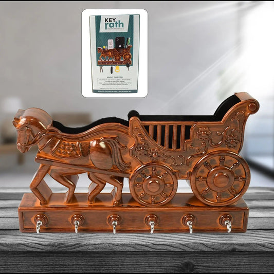 Plastic Rath Design Plastic 6 Hook Key Holder (1 Pc) - infinityexculsivestore.com