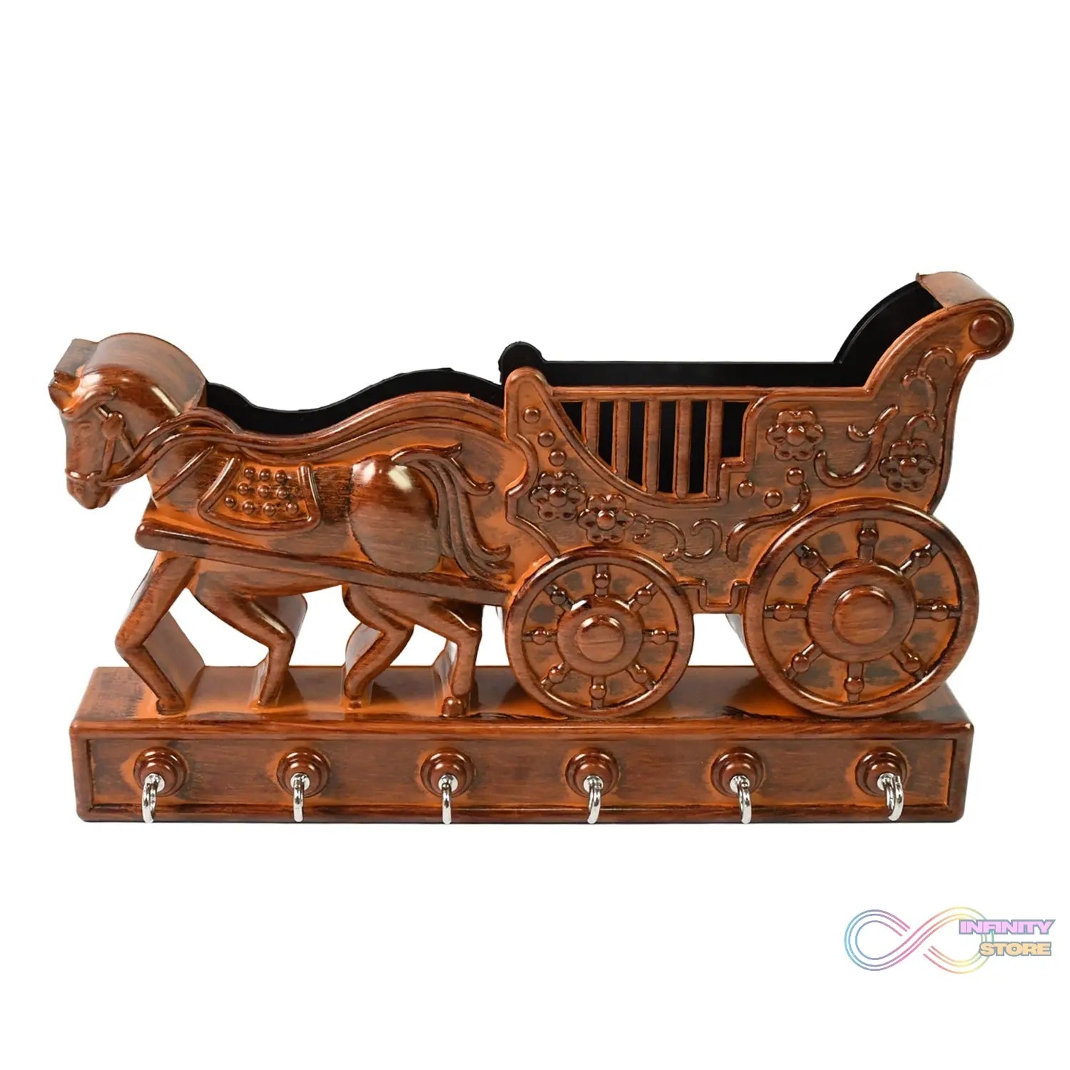 Plastic Rath Design Plastic 6 Hook Key Holder (1 Pc) - infinityexculsivestore.com