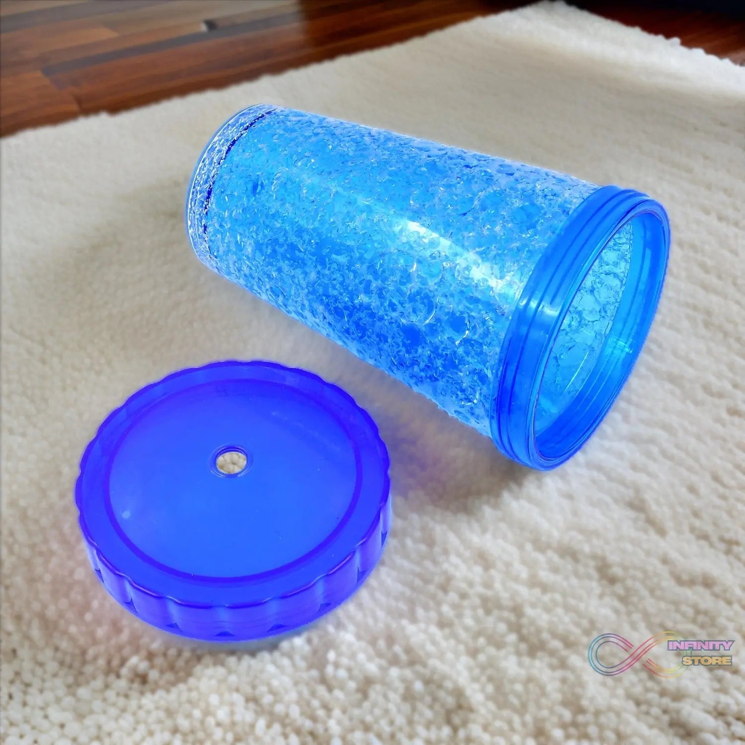 Plastic Reusable Sipper Tumbler with Lid and Straw (1 Pc / 500 ML / Mix Color / 1 Pc) - infinityexculsivestore.com