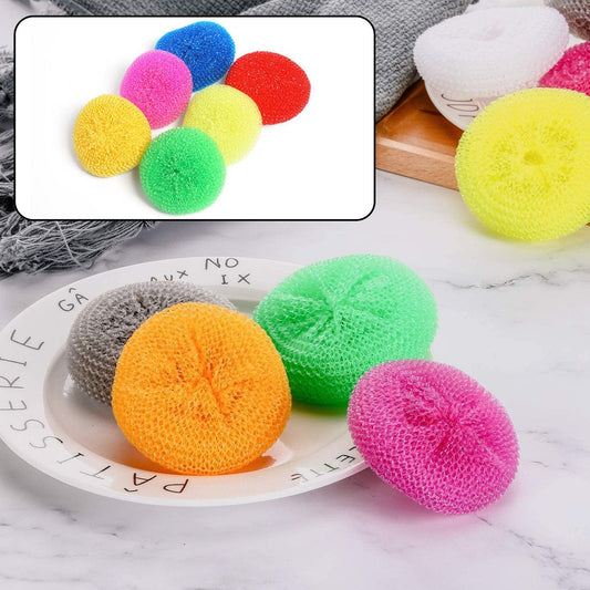 Plastic Scrubber Round Nylon Scrubbers (Pack of 6) - infinityexculsivestore.com